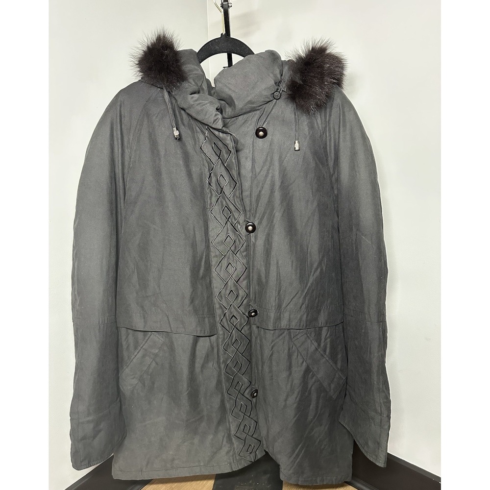 Utex Design Women's 3X Coat Full Zip‎ Winter Coat Long Black